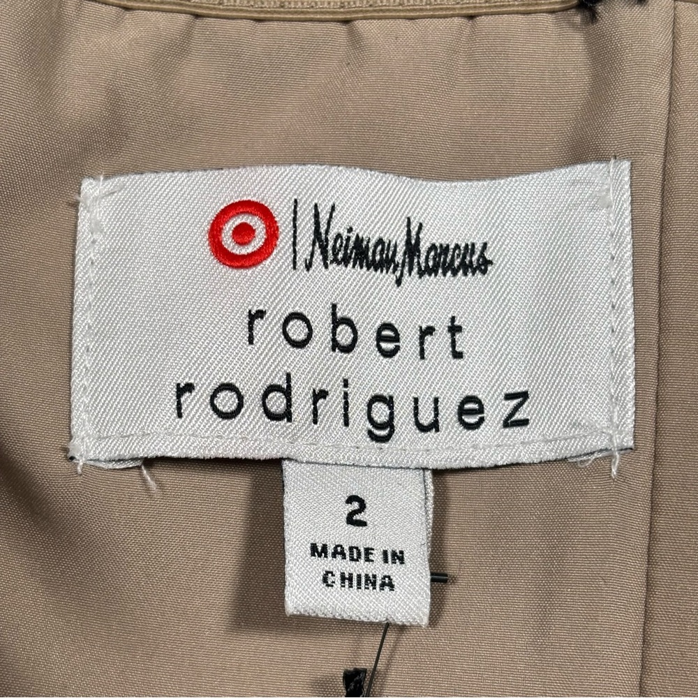 NWT Robert Rodriguez Neiman Marcus Womens Sz 2 Black Strapless Lace Flare Dress - Picture 3 of 10